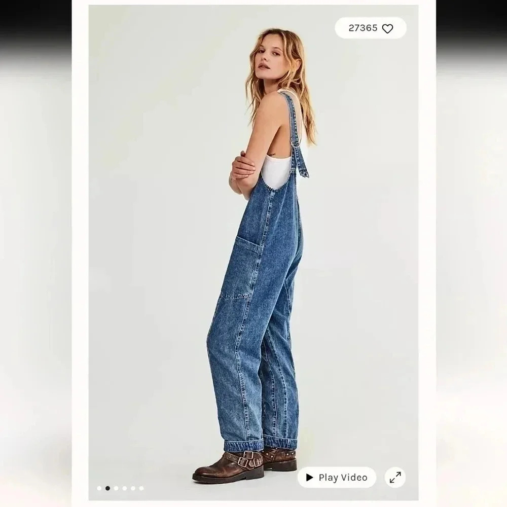 Free People We The Free High Roller Jumpsuit - Picture 2 of 6